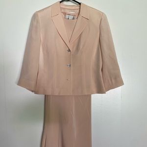 Pale peach Petite Sophisticated dress.